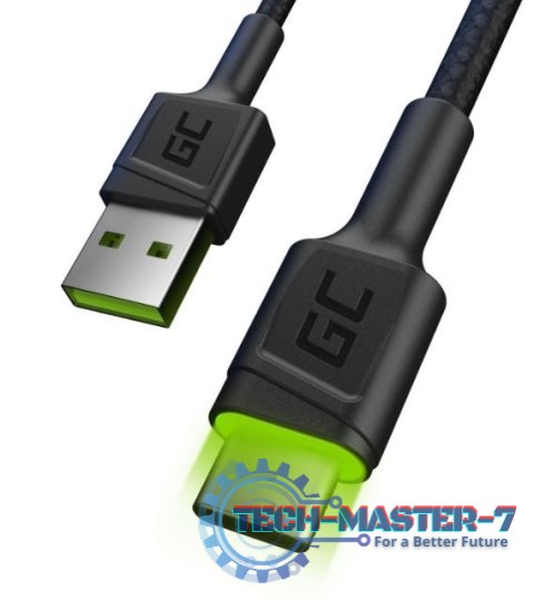 Kabel GC Ray USB - USB-C 120 cm, podświetlenie LED Kabel GC Ray USB - USB-C 120 cm, podświetlenie LED