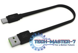 Kabel GCmatte USB - USB-C 25 cm, płaski