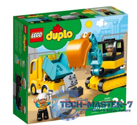 Klocki DUPLO 10931 Ciężarówka i koparka gąsienicowa Klocki DUPLO 10931 Ciężarówka i koparka gąsienicowa