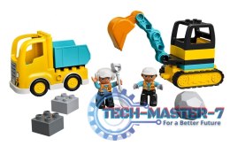 Klocki DUPLO 10931 Ciężarówka i koparka gąsienicowa