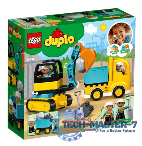 Klocki DUPLO 10931 Ciężarówka i koparka gąsienicowa Klocki DUPLO 10931 Ciężarówka i koparka gąsienicowa