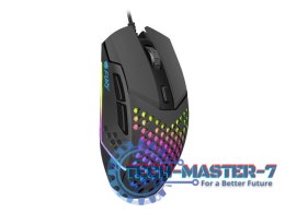 Mysz Battler 6400 DPI dla graczy podświetlenie Czarna