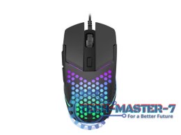 Mysz Battler 6400 DPI dla graczy podświetlenie Czarna