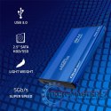 Obudowa na dysk HDD/SSD 2.5 cala SATA3 | USB 3.0 | Niebieska