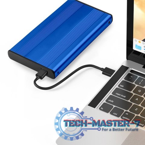 Obudowa na dysk HDD/SSD 2.5 cala SATA3 | USB 3.0 | Niebieska Obudowa na dysk HDD/SSD 2.5 cala SATA3 | USB 3.0 | Niebieska