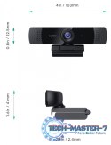 PC-LM1E Kamera internetowa USB | Full HD 1920x1080 | 1080p | 30fps | Mikrofony stereo