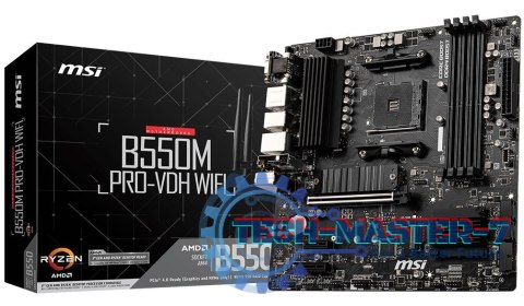 Płyta główna B550M PRO-VDH WIFI AM4 4DDR4 HDMI/DP/VGA M.2 mATX Płyta główna B550M PRO-VDH WIFI AM4 4DDR4 HDMI/DP/VGA M.2 mATX
