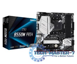 Płyta główna B550M Pro4 AM4 4DDR4 HDMI/DP/D-SUB M.2 mATX