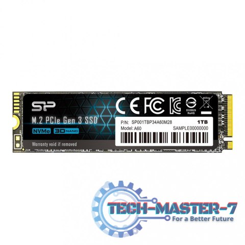 Dysk SSD P34A60 1TB PCIE M.2 NVMe 2200/1600 MB/s Dysk SSD P34A60 1TB PCIE M.2 NVMe 2200/1600 MB/s