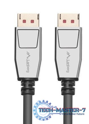 Kabel DISPLAYPORT M/M 20 PIN V1.4 1.8m 8K czarny Kabel DISPLAYPORT M/M 20 PIN V1.4 1.8m 8K czarny