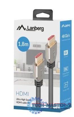 Kabel HDMI M/M V2.1 1.8M 8K 60Hz czarny