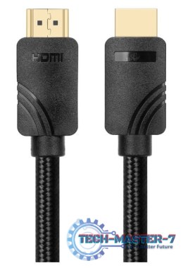 Kabel HDMI v 2.1 premium 2 m 8K Czarny Stworzony dla graczy