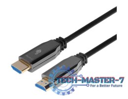 Kabel HDMI v2.0 hybrydowy optyczny światłowodowy 20m