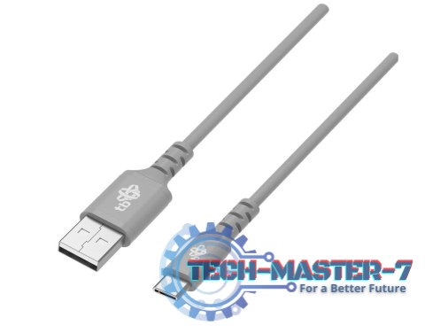 Kabel USB-USB C 1m silikonowy szary Quick Charge Kabel USB-USB C 1m silikonowy szary Quick Charge