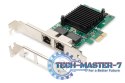 Karta sieciowa przewodowa PCI Express 2x RJ45 Gigabit 10/100/1000Mbps Low Profile