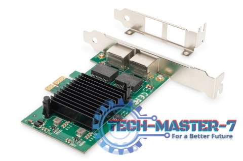 Karta sieciowa przewodowa PCI Express 2x RJ45 Gigabit 10/100/1000Mbps Low Profile Karta sieciowa przewodowa PCI Express 2x RJ45 Gigabit 10/100/1000Mbps Low Profile