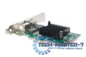 Karta sieciowa przewodowa PCI Express 2x RJ45 Gigabit 10/100/1000Mbps Low Profile