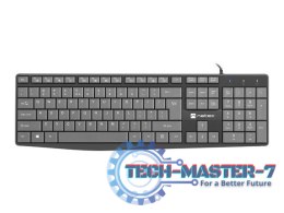 Klawiatura Nautilus US Slim 1.8m czarno-szara