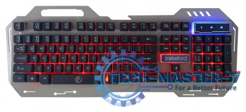 Klawiatura metalowa podwietlana gaming Rebeltec DISCOVERY 2