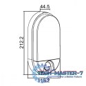 Lampa Led z czujnikiem ruchu 15W MCE340 W