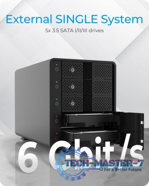 Obudowa na 5 x HDD 3,5 cala SATA, B-3805-C31 , Single Obudowa na 5 x HDD 3,5 cala SATA, B-3805-C31 , Single