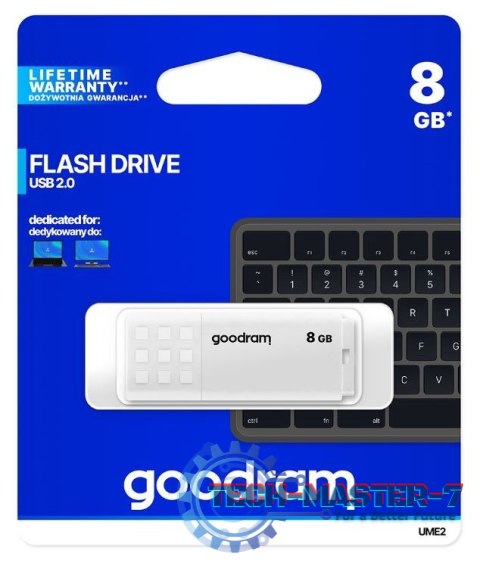 Pendrive UME2 8GB USB 2.0 Biały Pendrive UME2 8GB USB 2.0 Biały