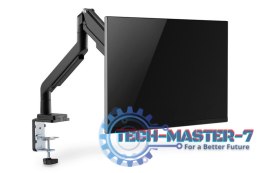Ramię biurkowe pojedyńcze z zaciskiem 1xLCD max. 32 cale max. 9 kg uchylno-obrotowe 180 (PIVOT)