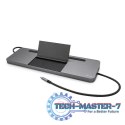 Stacja dokująca USB-C Metal Ergonomic 4K 3x Display Docking Station Power Delivery 85 W