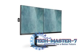 Stojak biurkowy podwójny z zaciskiem 2xLCD max. 32