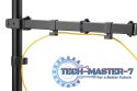 Uchwyt biurkowy pojedynczy z zaciskiem 1xLCD max. 32 cale max. 8 kg uchylno-obrotowy 270 (PIVOT)