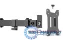 Uchwyt biurkowy pojedynczy z zaciskiem 1xLCD max. 32 cale max. 8 kg uchylno-obrotowy 270 (PIVOT)