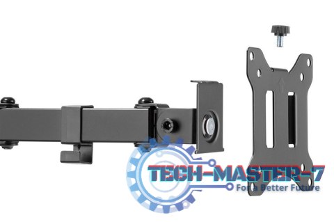 Uchwyt biurkowy pojedynczy z zaciskiem 1xLCD max. 32 cale max. 8 kg uchylno-obrotowy 270 (PIVOT) Uchwyt biurkowy pojedynczy z zaciskiem 1xLCD max. 32 cale max. 8 kg uchylno-obrotowy 270 (PIVOT)