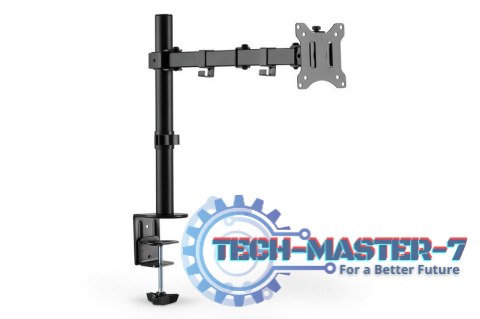Uchwyt biurkowy pojedynczy z zaciskiem 1xLCD max. 32 cale max. 8 kg uchylno-obrotowy 270 (PIVOT) Uchwyt biurkowy pojedynczy z zaciskiem 1xLCD max. 32 cale max. 8 kg uchylno-obrotowy 270 (PIVOT)