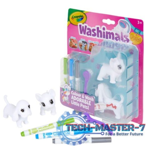 Zestaw kreatywny Crayola Figurki do malowania Washimals Blister Pack Psy Zestaw kreatywny Crayola Figurki do malowania Washimals Blister Pack Psy