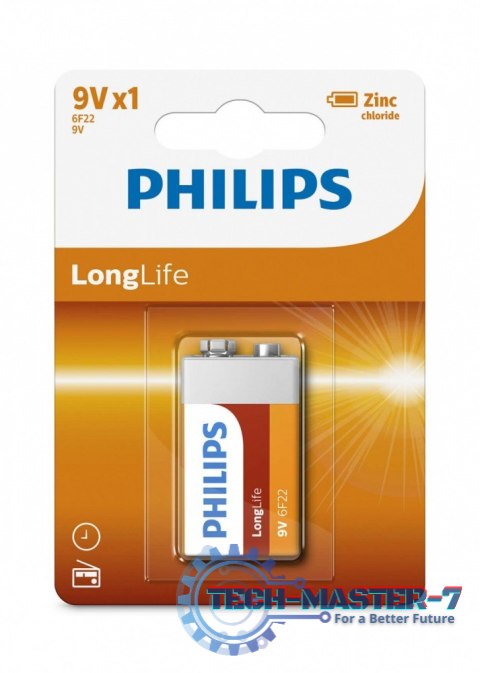 Bateria 6F22 9V LONGLIF E (1 SZT BLISTER)