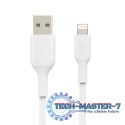 Kabel PVC USB-A to Lightning 15cm White