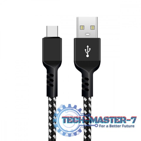 Kabel USB C Fast Charge 2.4A MCE471 Czarny Kabel USB C Fast Charge 2.4A MCE471 Czarny