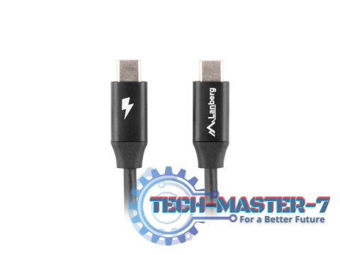 Kabel USB-C M/M 2.0 CA-CMCM-40CU-0018-BK Czarny 1.8m Kabel USB-C M/M 2.0 CA-CMCM-40CU-0018-BK Czarny 1.8m