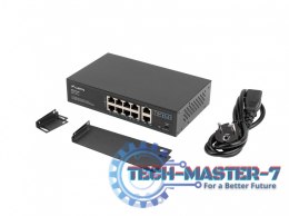 Swich 8X100MB POE+/2X 1GB rack RSFE-8P-2GE-120