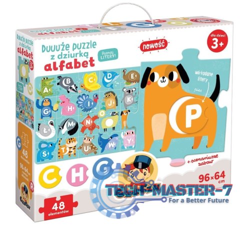 Duuuże puzzle z dziurką Alfabet Duuuże puzzle z dziurką Alfabet