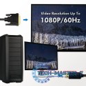 Kabel DisplayPort 1.2 do DVI 2m Czarny