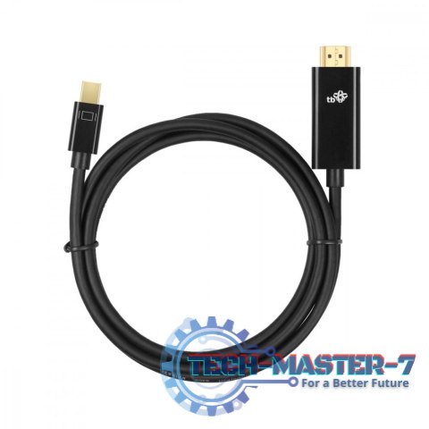 Kabel HDMI - mini DisplayPort 1,8 m 4k 30Hz czarny Kabel HDMI - mini DisplayPort 1,8 m 4k 30Hz czarny