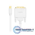 Kabel mini Display port do DVI 3m Biały