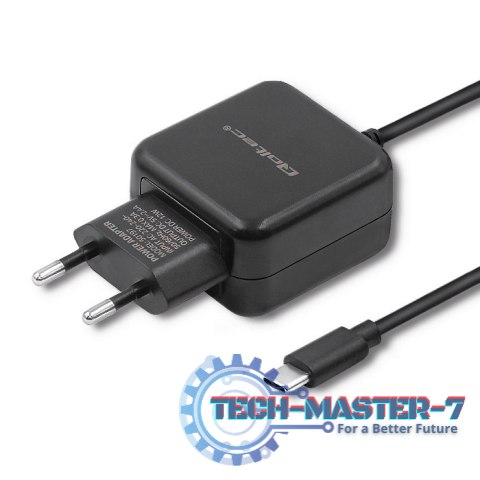 Ładowarka sieciowa 5V | 2.4A | 12W | USB typ C | Czarna