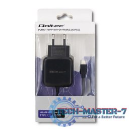 Ładowarka sieciowa 5V | 2.4A | 12W | USB typ C | Czarna