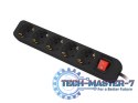 Listwa przedłużacz 3m 5x230 c PS1-05F-0300-BK