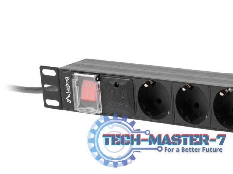 Listwa zasilająca Rack PDU 19 1U 16A 8X schuko 2M czarna Listwa zasilająca Rack PDU 19 1U 16A 8X schuko 2M czarna