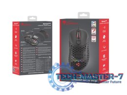 Mysz Xenon 800 lekka 16000 DPI podświetlenie RGB dla graczy lekka Czarna