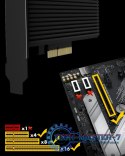 Karta PCI na M.2 SSD NVMe IB-PCI208-HS z radiatorem
