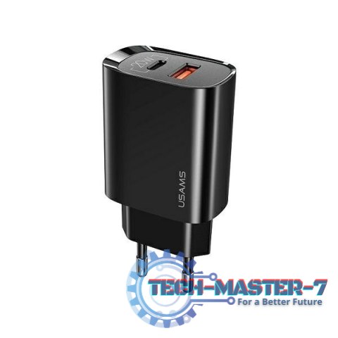 Ładowarka sieciowa 1xUSB-C+1xUSB T35 20W PD3.0 QC3.0 Fast charging